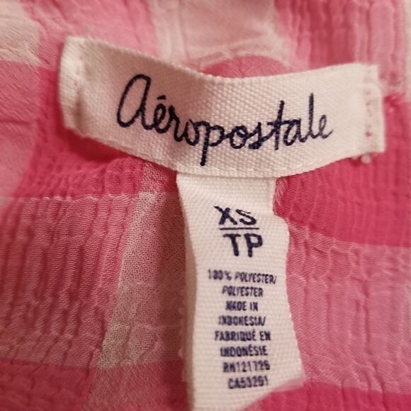 Aeropostale Button up Blouse Size XP - Picture 5 of 7